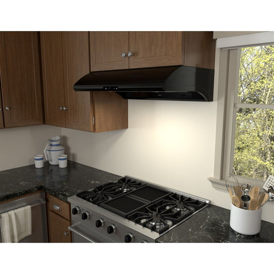 Zephyr AK2100BB 30" Typhoon Undercabinet Hood With 850 Cfm Blower, 6 Speed Levels