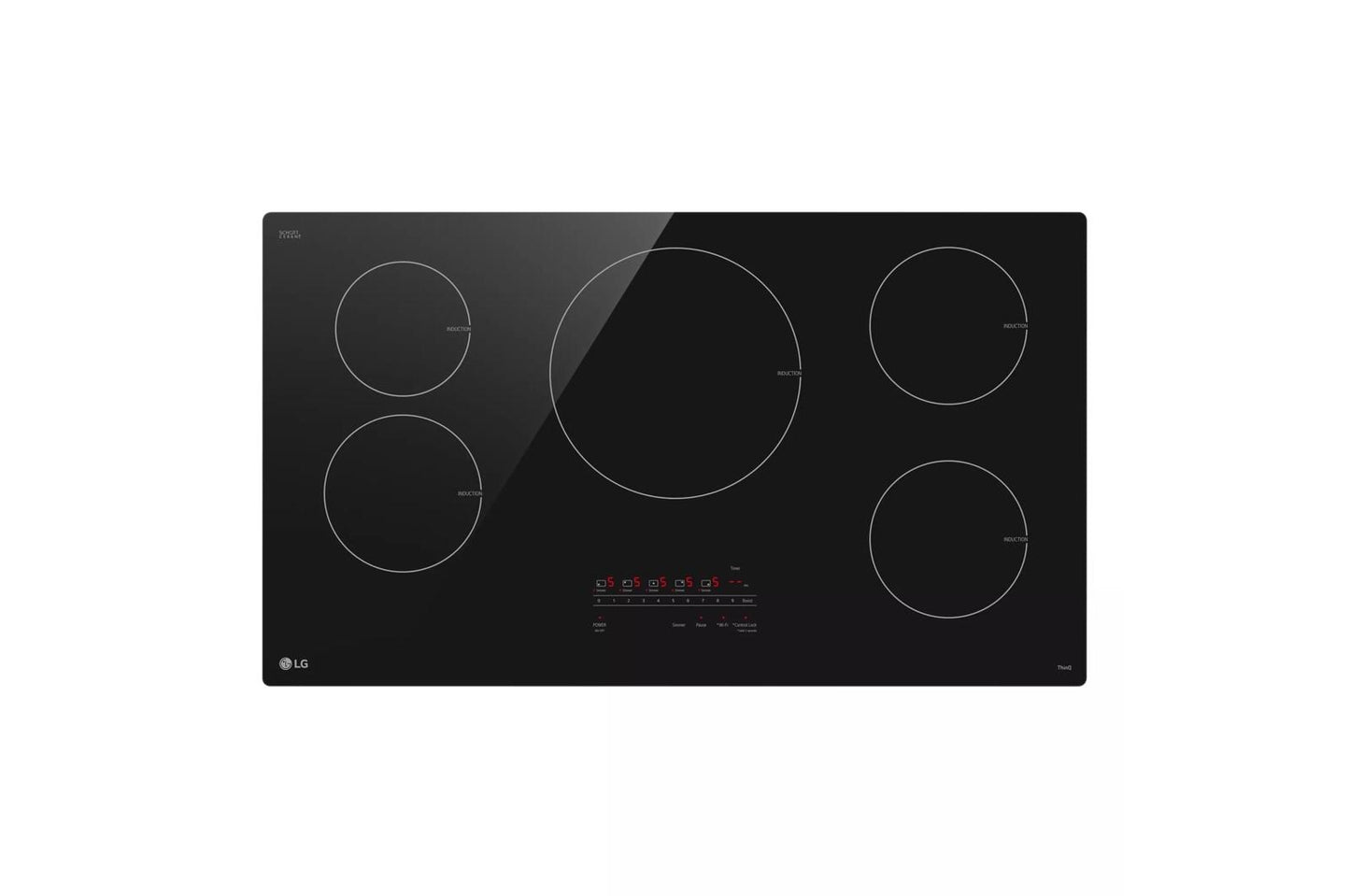Lg CBIH3613BE 36" Smart Induction Cooktop With Ultraheat™ 4.3Kw Element