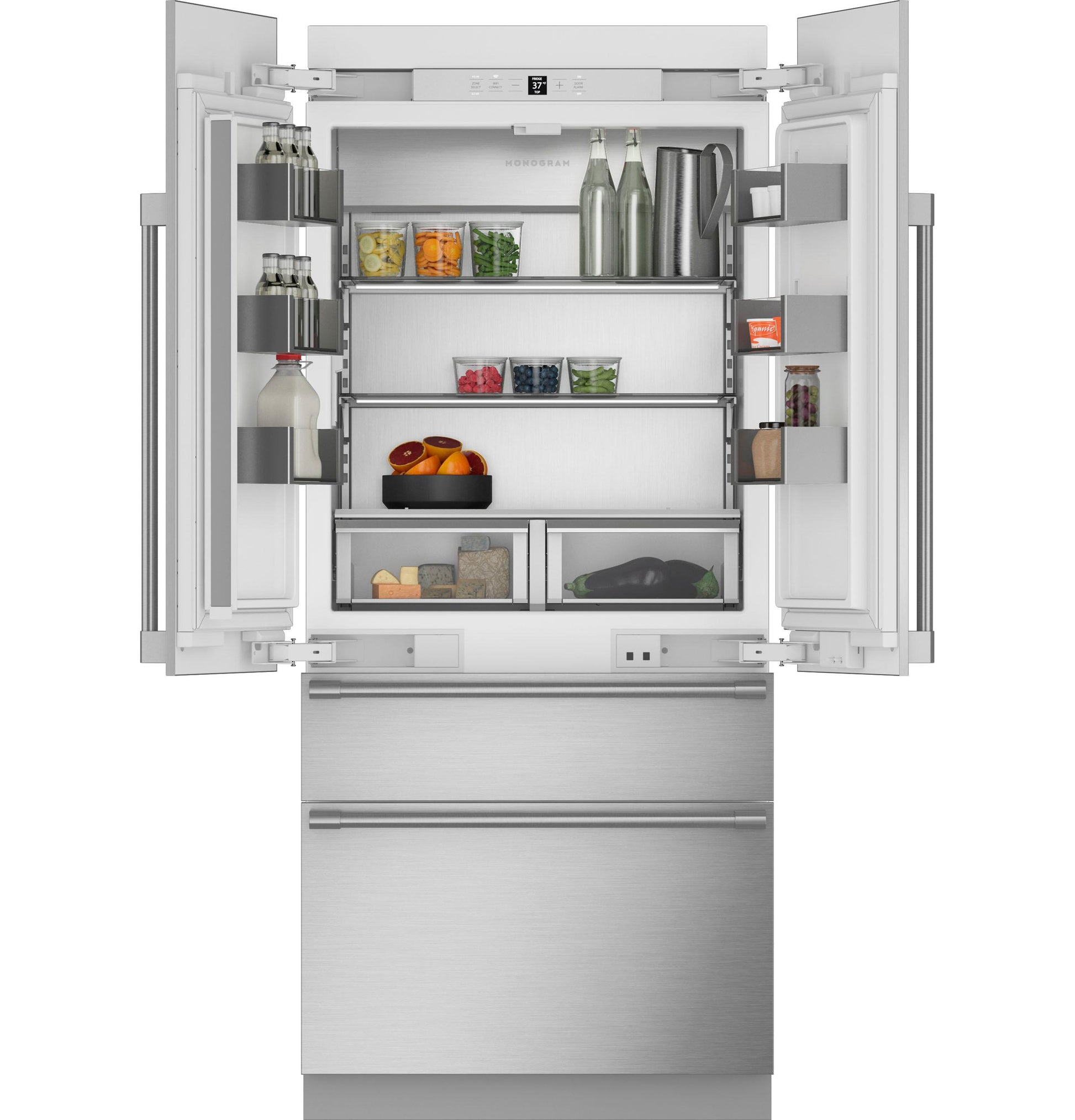 Monogram ZIP364IPVII Monogram 36" Integrated French-Door Refrigerator - Coming Soon