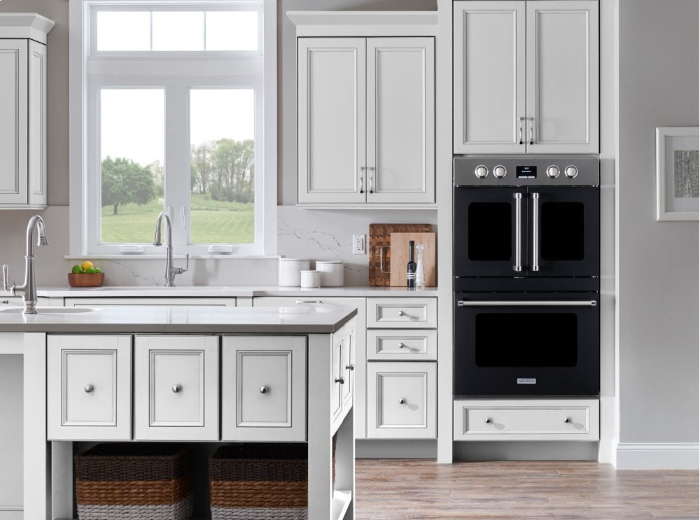 Bluestar BSDEWO30ECSDDDV2 30" Double Electric Wall Oven With French & Drop Down Doors