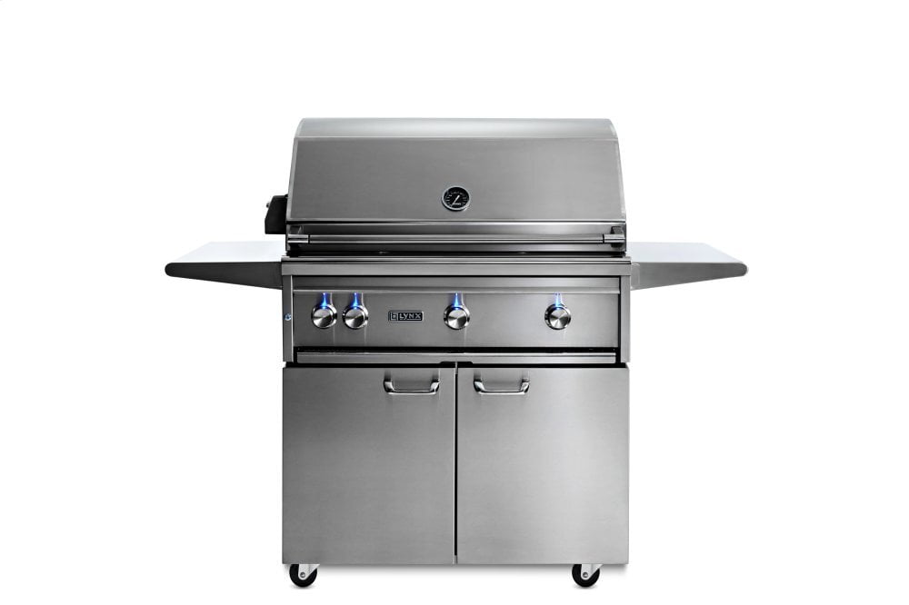 Lynx LF36ATRFNG 36" Freestanding All Trident Grill W/ Flametrak And Rotisserie Ng