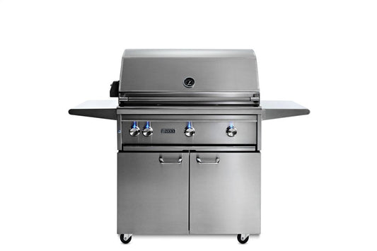 Lynx LF36ATRFLP 36" Freestanding All Trident Grill W/ Flametrak And Rotisserie Lp