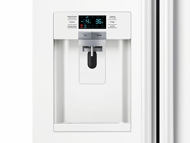 Samsung RS22HDHPNWW 22 Cu. Ft. Counter Depth Side-By-Side Refrigerator In White