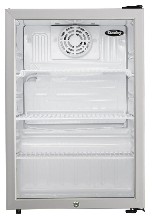 Danby DAG026A2BDB Danby 2.6 Cu. Ft. Compact Glass Door Fridge In Platinum