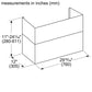 Thermador DC3089W 8'-9' Duct Cover Pro Wall Hood, 30