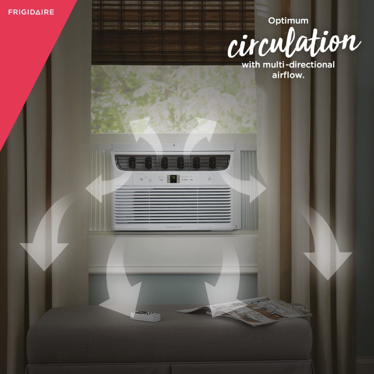 Frigidaire FHWW083WBE Frigidaire 8,000 Btu Connected Window-Mounted Room Air Conditioner