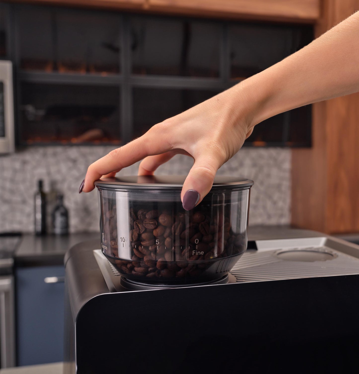 Ge Appliances P7CESAS6RBB Ge Profile™ Semi Automatic Espresso Machine + Frother