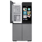 Samsung RF29CB9900QK Bespoke 4-Door Flex™ Refrigerator (29 Cu. Ft.) With Family Hub™+ In Charcoal Glass Top And Stainless Steel Bottom Panels