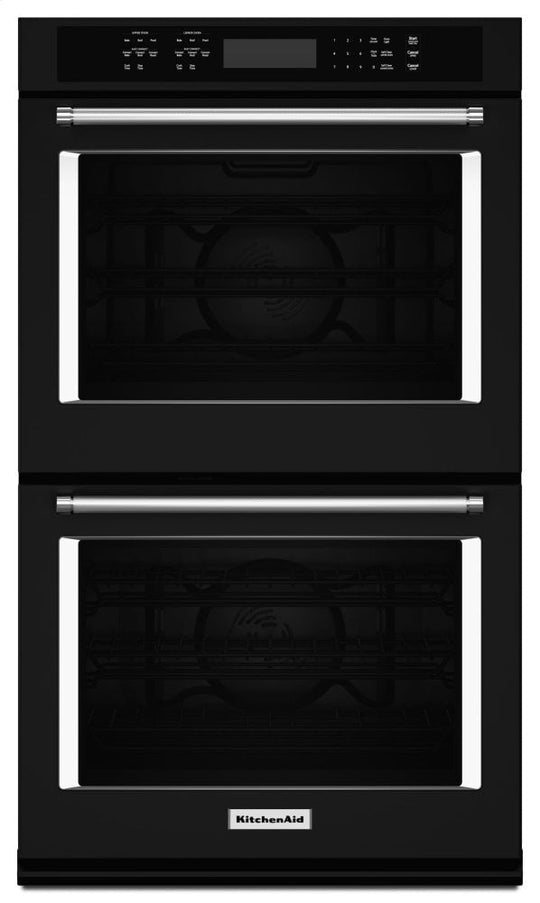 Kitchenaid KODE507EBL 27" Double Wall Oven With Even-Heat™ True Convection - Black