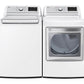 Lg DLEX7900WE 7.3 Cu. Ft. Ultra Large Capacity Smart Wi-Fi Enabled Rear Control Electric Dryer With Turbosteam™