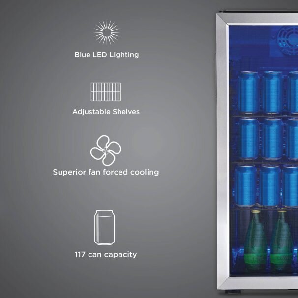 Danby DBC117A1BSSDB6 Danby 117 (355Ml) Can Capacity Beverage Center