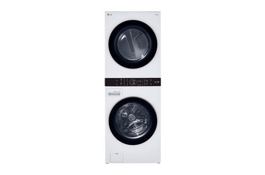 Lg WKG101HWA Single Unit Front Load Lg Washtower&#8482; With Center Control&#8482; 4.5 Cu. Ft. Washer And 7.4 Cu. Ft. Gas Dryer