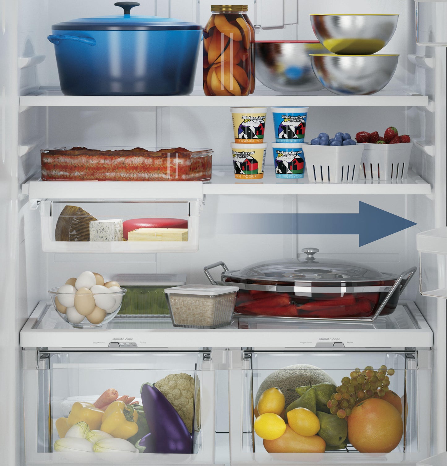 Ge Appliances GDE25EYKFS Ge® Energy Star® 24.8 Cu. Ft. Bottom-Freezer Drawer Refrigerator