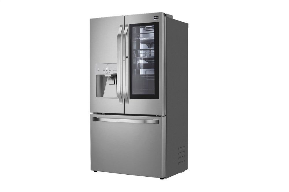Lg SRFVC2406S Lg Studio 24 Cu. Ft. Smart Wi-Fi Enabled Instaview™ Door-In-Door® Counter-Depth Refrigerator With Craft Ice™ Maker