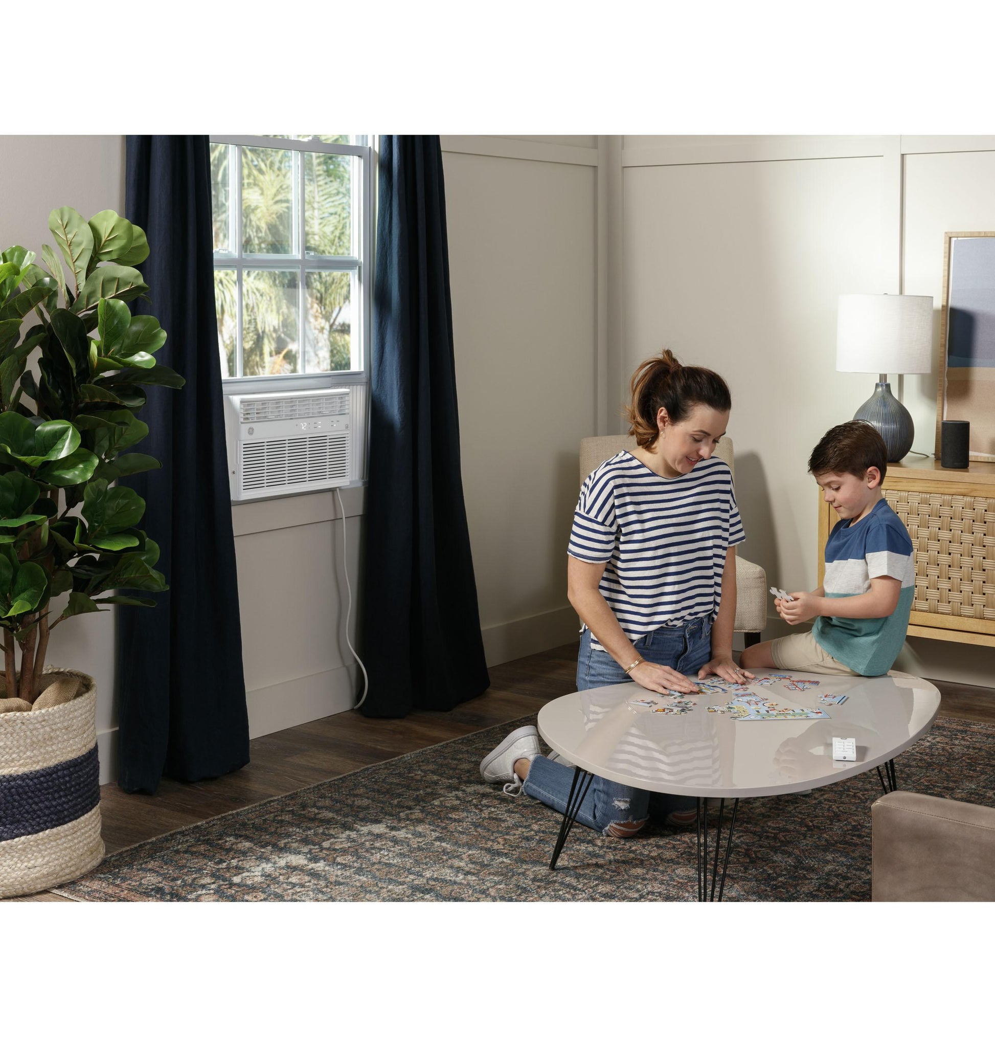 Ge Appliances AHE12DZ Ge® 12,000 Btu Heat/Cool Electronic Window Air Conditioner For Large Rooms Up To 550 Sq. Ft.