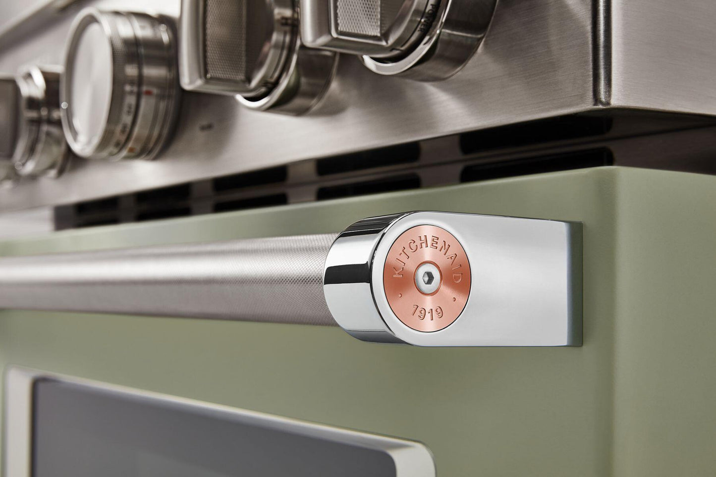 Kitchenaid W11368841CF Kitchenaid® Commercial-Style Range Handle Medallion Kit - Copper