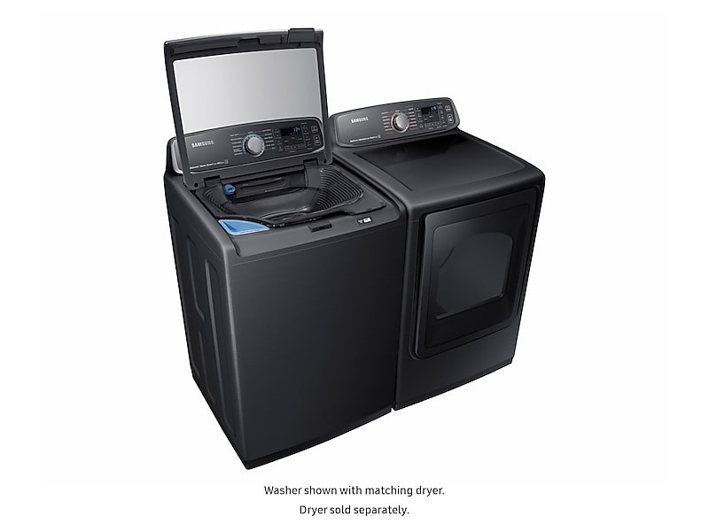 Samsung WA52M7750AV 5.2 Cu. Ft. Activewash™ Top Load Washer In Black Stainless Steel