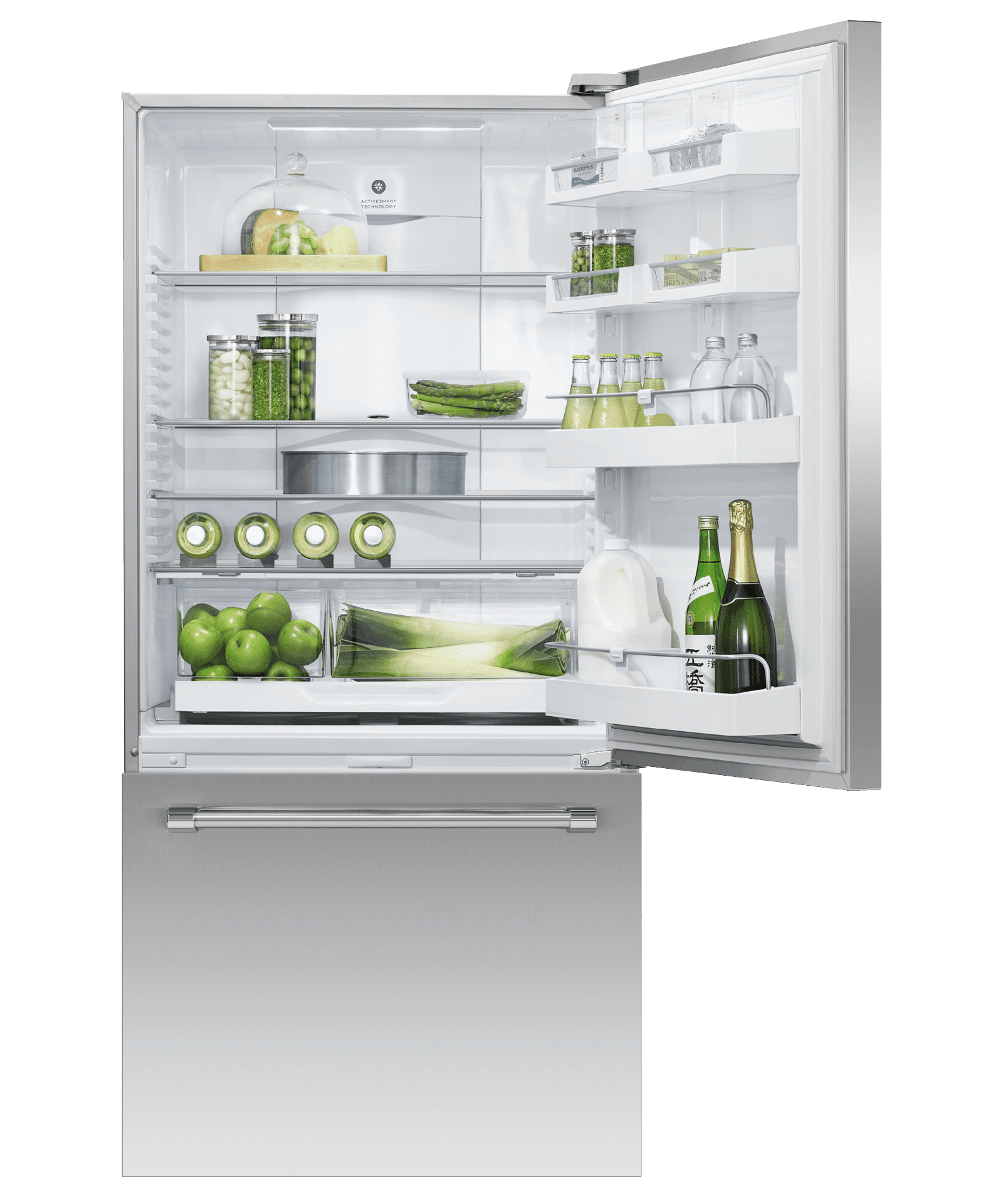 Fisher & Paykel RF170WRKUX6 Freestanding Refrigerator Freezer, 32", 17.1 Cu Ft, Ice & Water