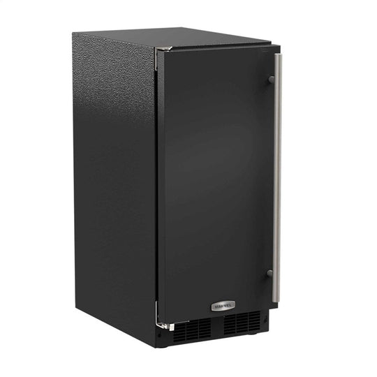 Marvel ML15CPS2LB 15-In Built-In Clear Ice Machine With Arctic White Illuminice With Door Style - Black, Door Swing - Left, Pump - Yes