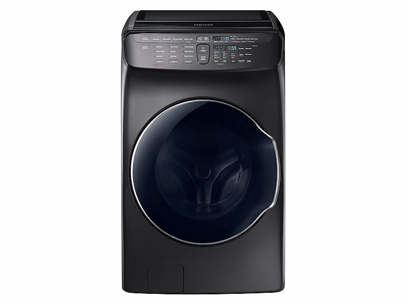Samsung WV55M9600AV 5.5 Cu. Ft. Smart Washer With Flexwash™ In Black Stainless Steel
