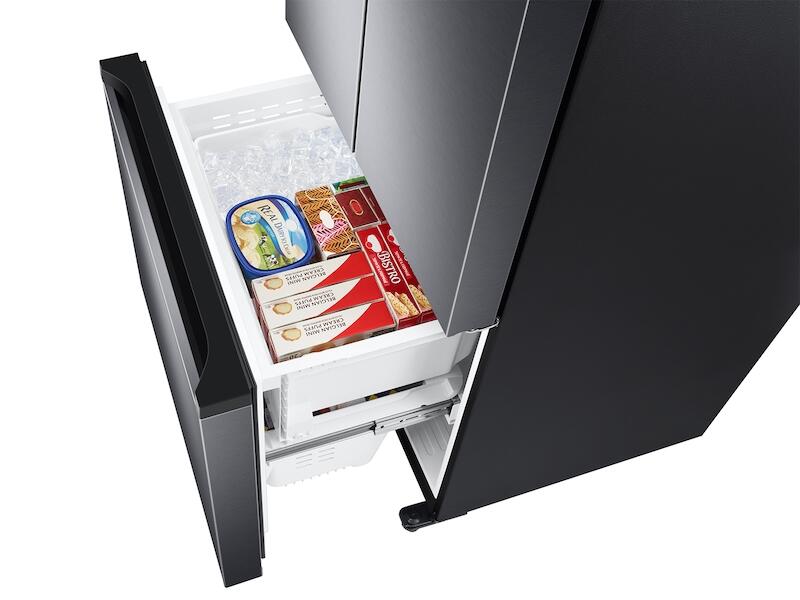 Samsung RF18A5101SG 18 Cu. Ft. Smart Counter Depth 3-Door French Door Refrigerator In Black Stainless Steel