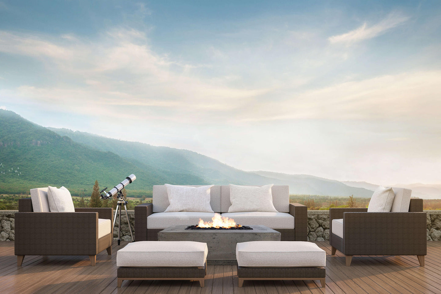 Xo Appliance XOFREC6032GR Fire Rectangular Table 60" X 32" Natural Gas Fired Gfrc - Gray