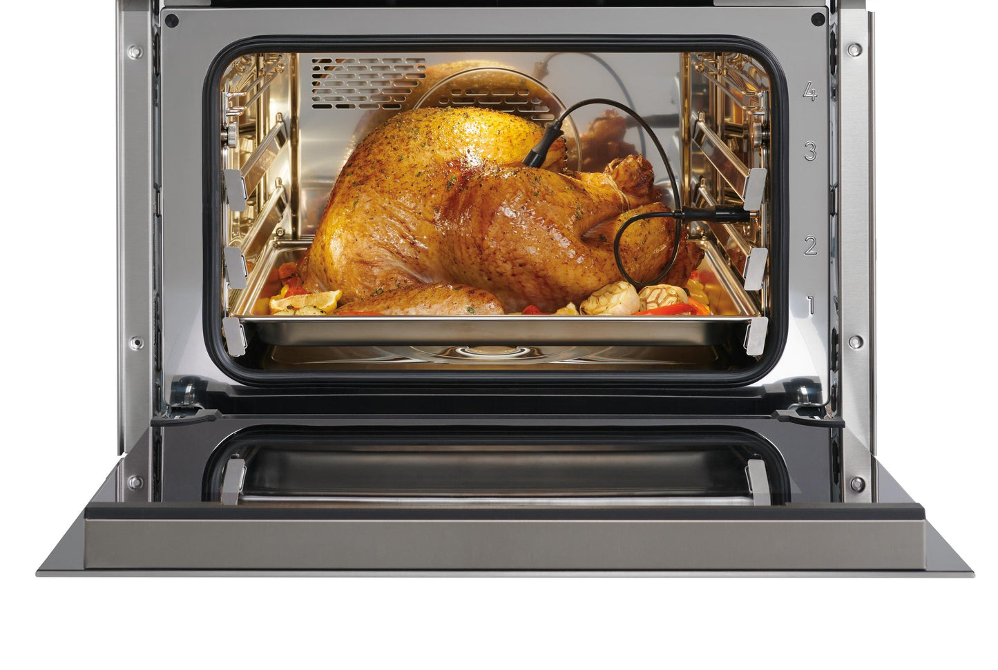 Wolf CSOP2450CMS 24" M Series Contemporary Stainless Steel Handleless Convection Steam Oven - Plumbed