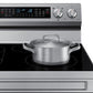 Samsung NE63A6751SS 6.3 Cu. Ft. Smart Freestanding Electric Range With Flex Duo™, No-Preheat Air Fry & Griddle In Stainless Steel