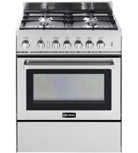 Verona VEFSGG304NSS Stainless Steel 30" Gas Range