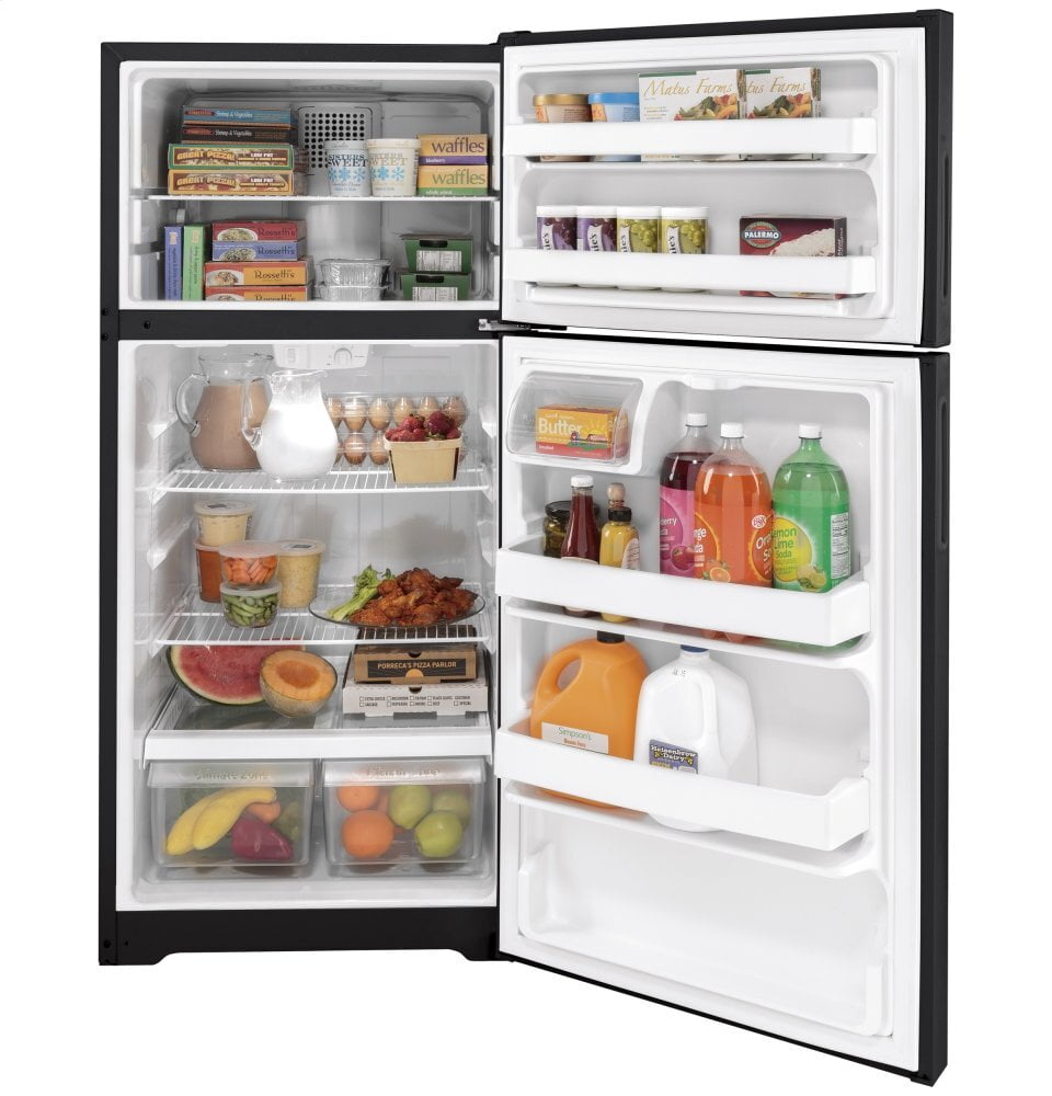 Hotpoint HPS16BTNRBB Hotpoint® 15.6 Cu. Ft. Recessed Handle Top-Freezer Refrigerator