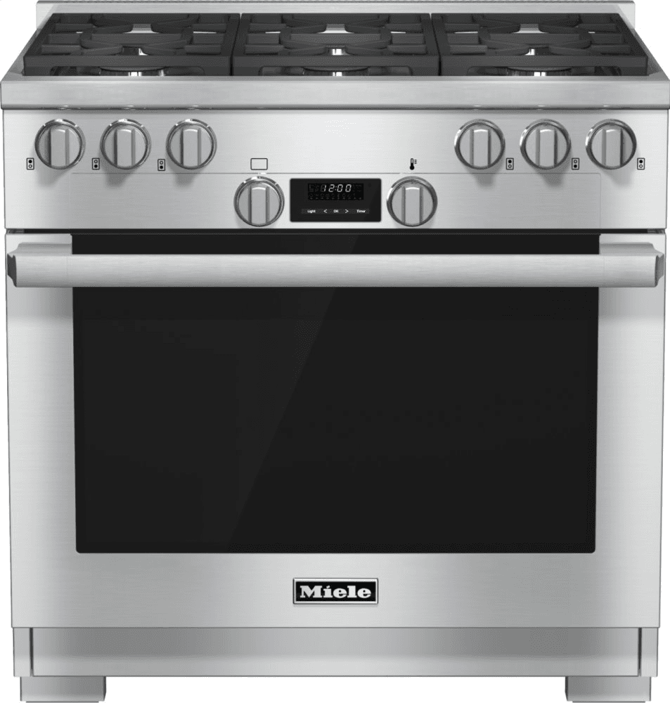 Miele HR11341LP 36 Inch Range All Gas With Directselect, Twin Convection Fans And M Pro Dual Stacked Burners