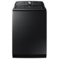 Samsung WA52A5500AV 5.2 Cu. Ft. Large Capacity Smart Top Load Washer With Super Speed Wash In Brushed Black