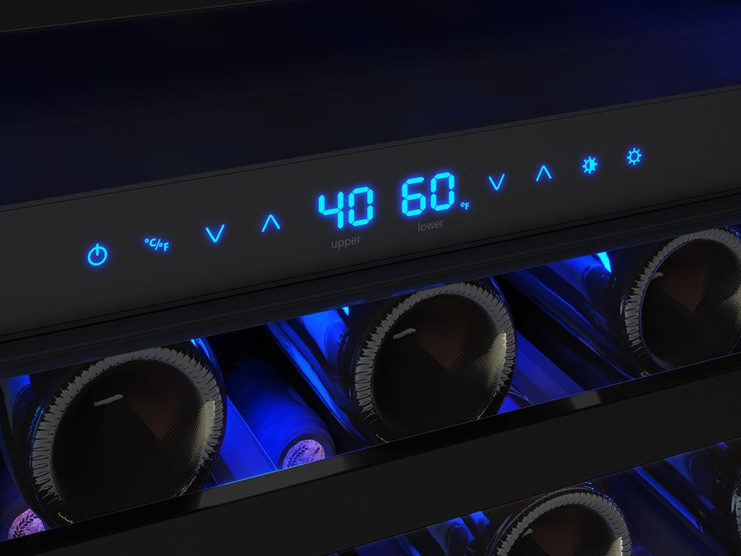 Zephyr PRW24C02CPG 24" Panel Ready Dual Zone Wine Cooler