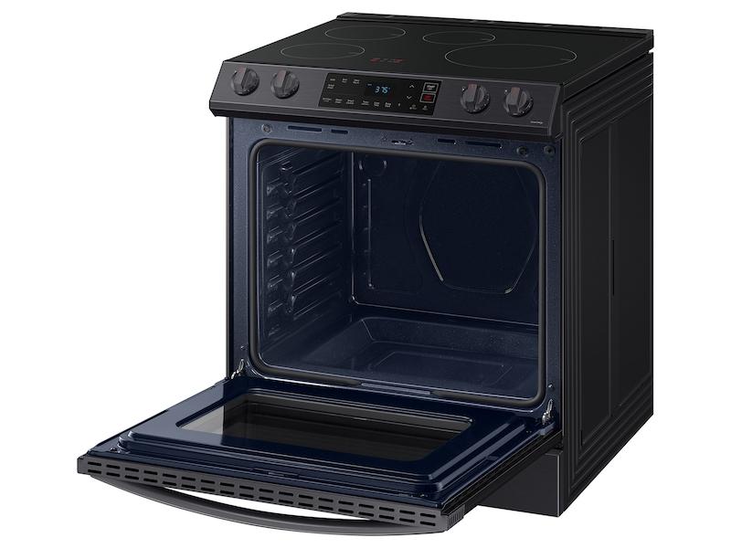 Samsung NE63B8211SG 6.3 Cu. Ft. Smart Instant Heat Induction Slide-In Range In Black Stainless Steel