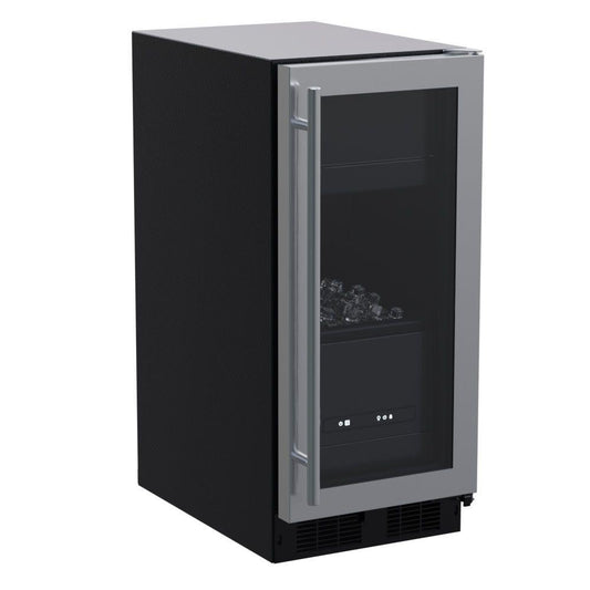 Marvel MLCL215SG01B 15-In Built-In Clear Ice Machine With Door Style - Stainless Steel Frame Glass
