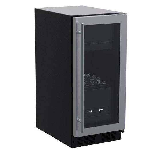 Marvel MLCL215SG01B 15-In Built-In Clear Ice Machine With Door Style - Stainless Steel Frame Glass