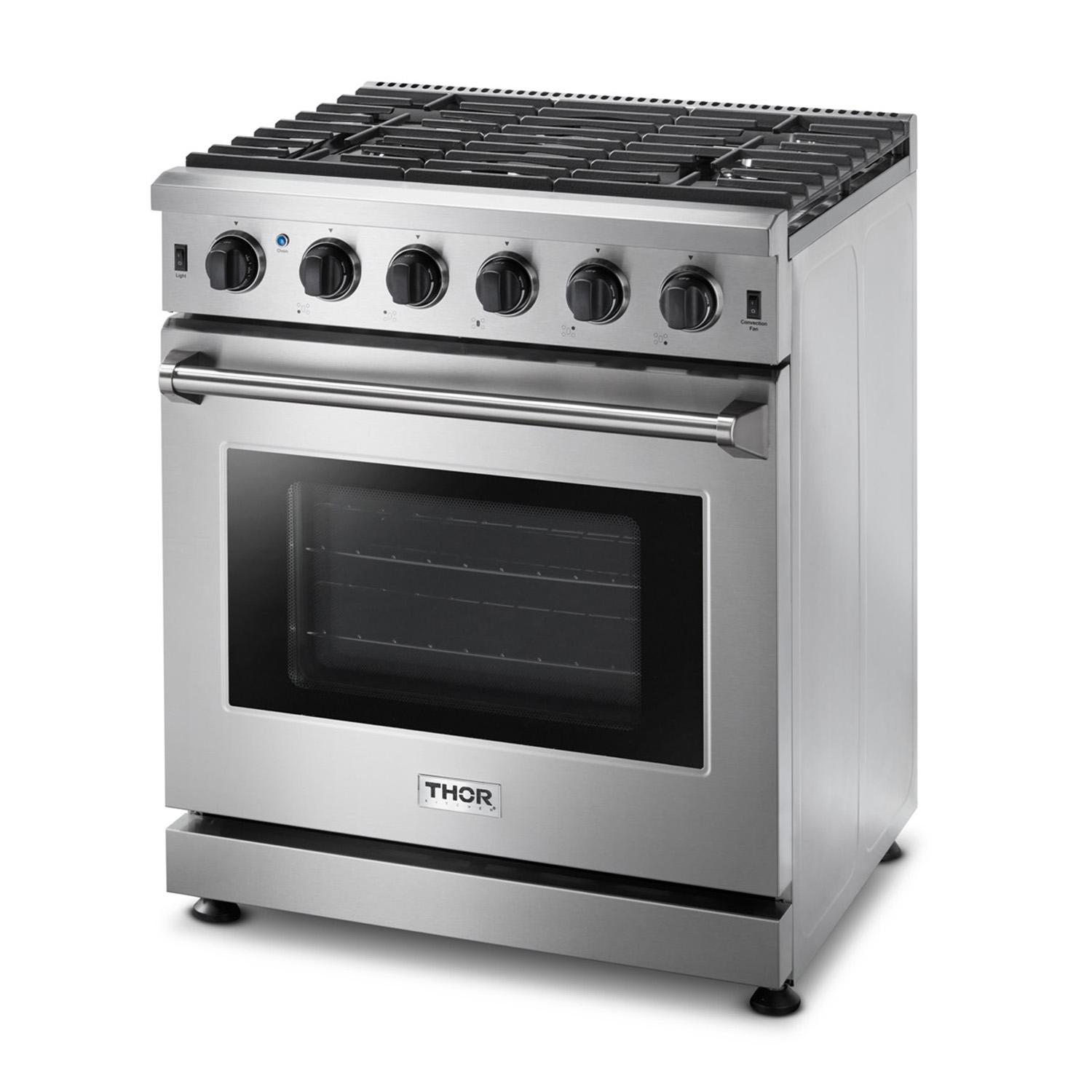 Thor Kitchen LRG3001ULP 30 Inch Gas Range In Stainless Steel - Liquid Propane