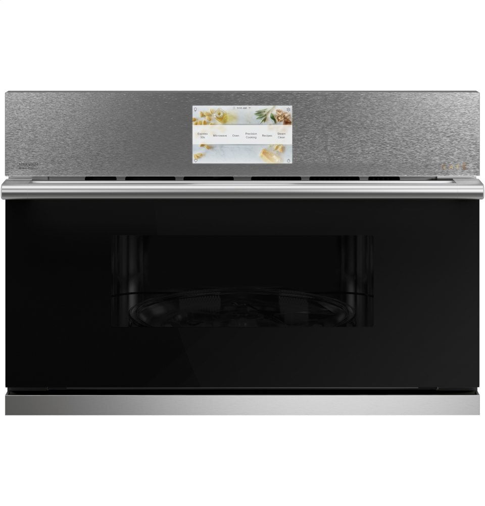 Cafe CSB923M2NS5 Café 30" Smart Five In One Wall Oven With 240V Advantium® Technology In Platinum Glass