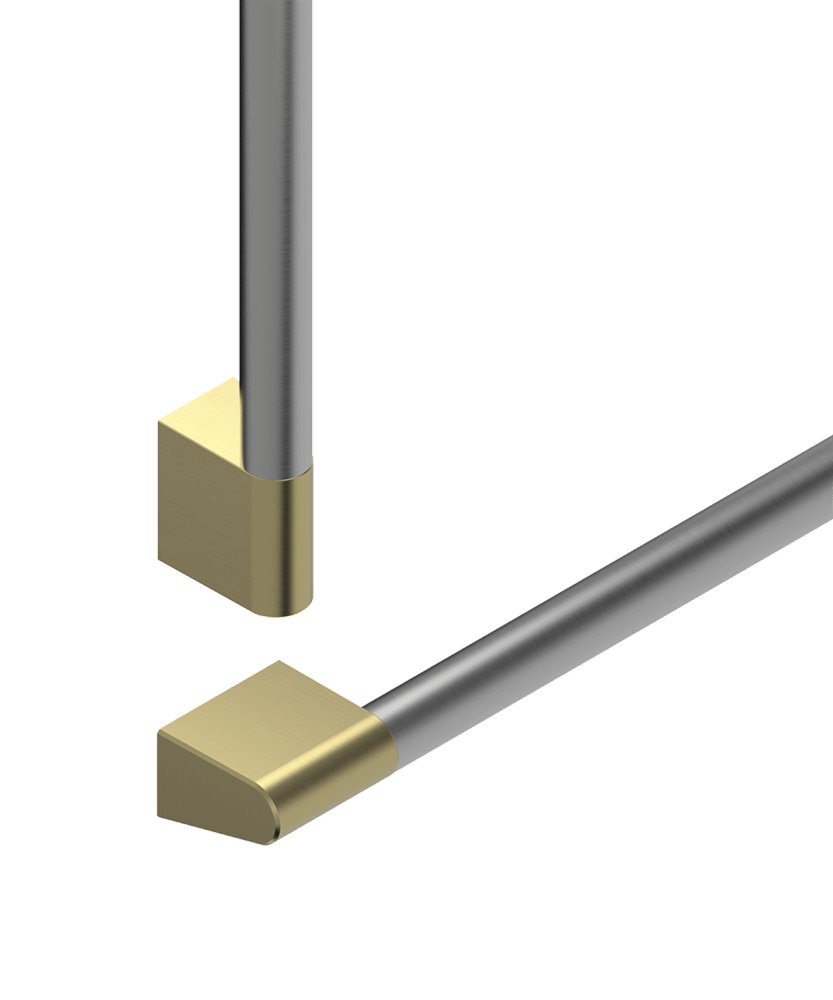 Fisher & Paykel AHP3RD2484WBA Professional Round Flush Handle Kit For Integrated Refrigerator Freezer, 24"