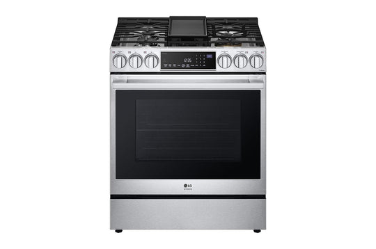 Lg LSGS6338F Lg Studio 6.3 Cu. Ft. Instaview® Gas Slide-In Range With Probake Convection® And Air Fry