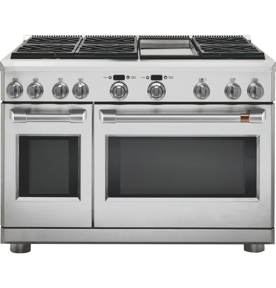 Cafe C2Y486P2MS1 Café 48" Dual-Fuel Professional Range With 6 Burners And Griddle (Natural Gas)