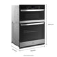 Whirlpool WOEC3030LS 6.4 Total Cu. Ft. Combo Self-Cleaning Wall Oven