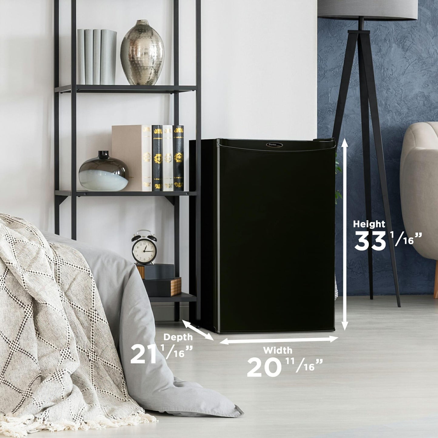 Danby DAR044A4BDD6 Danby Designer 4.4 Cu. Ft. Compact Fridge In Black