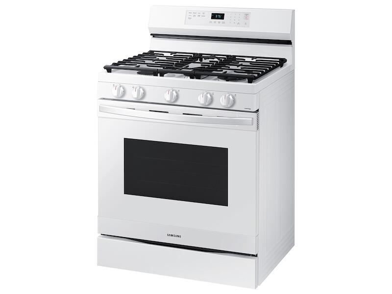 Samsung NX60A6511SW 6.0 Cu. Ft. Smart Freestanding Gas Range With Integrated Griddle In White