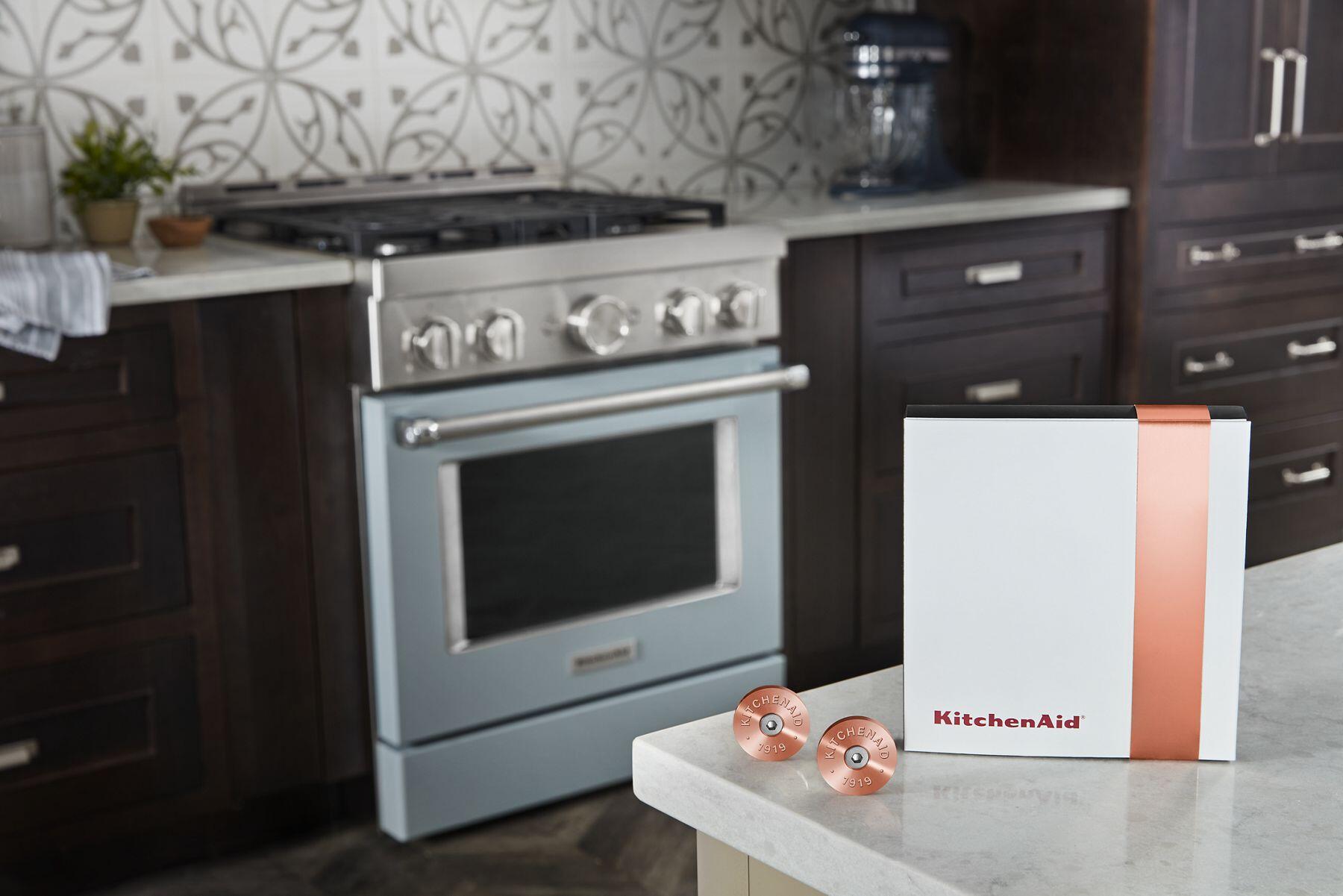 Kitchenaid W11368841CF Kitchenaid® Commercial-Style Range Handle Medallion Kit - Copper