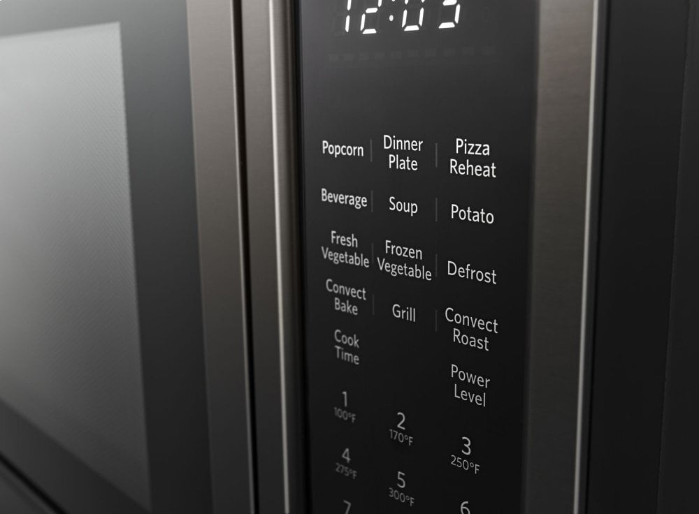 Kitchenaid KMCC5015GBS 21 3/4" Countertop Convection Microwave Oven With Printshield&#8482; Finish - 1000 Watt - Black Stainless Steel With Printshield&#8482; Finish