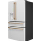 Cafe CXE22DP4PW2 Café™ Energy Star® 22.3 Cu. Ft. Smart Counter-Depth 4-Door French-Door Refrigerator