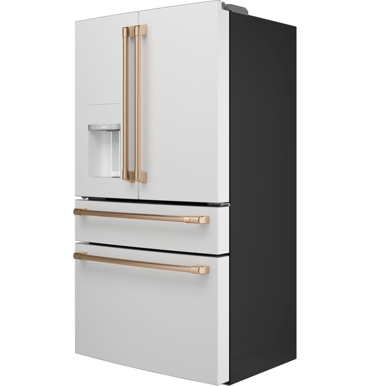 Cafe CXE22DP4PW2 Café&#8482; Energy Star® 22.3 Cu. Ft. Smart Counter-Depth 4-Door French-Door Refrigerator