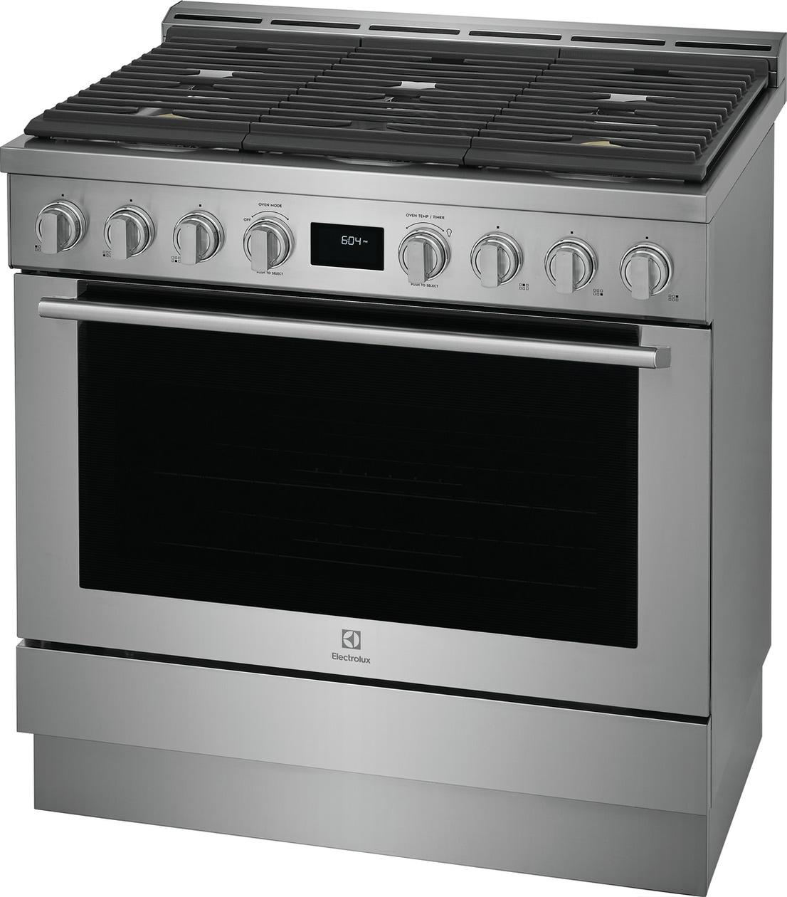 Electrolux ECFG3668AS Electrolux 36" Front Control Freestanding Gas Range