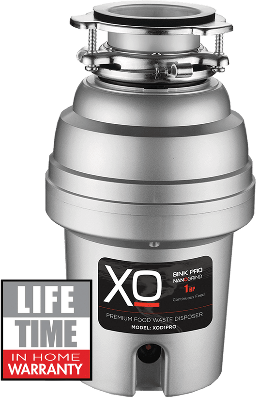 Xo Appliance XOD1PRO 1 Hp Pro 3 Bolt Mount, Continuous Feed Disposal